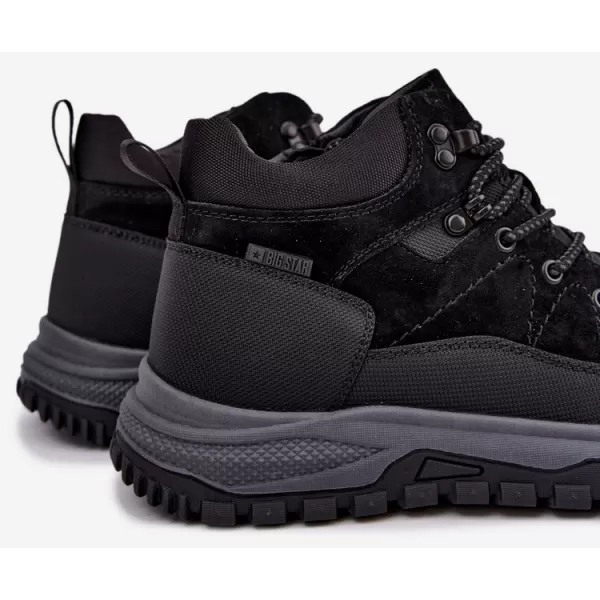  Мъжки зимни боти BIG STAR SHOES UU174246 ЧЕРЕН 