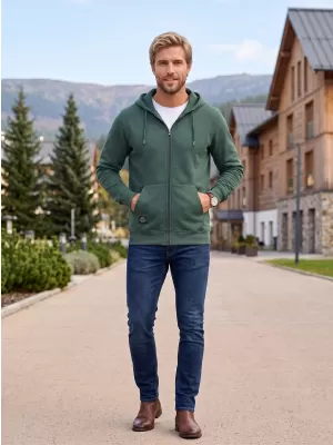 Мъжки суичър ALTISPORT NP/ALMST45001 БУТИЛКА ЗЕЛЕНО