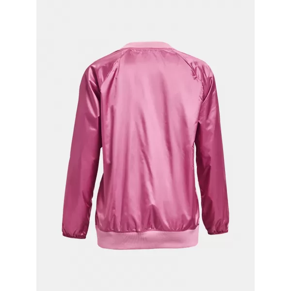  Дамски суичър UNDER ARMOUR RECOVER STORM WOVEN SHINE CREW 1364012-680 РОЗОВО 