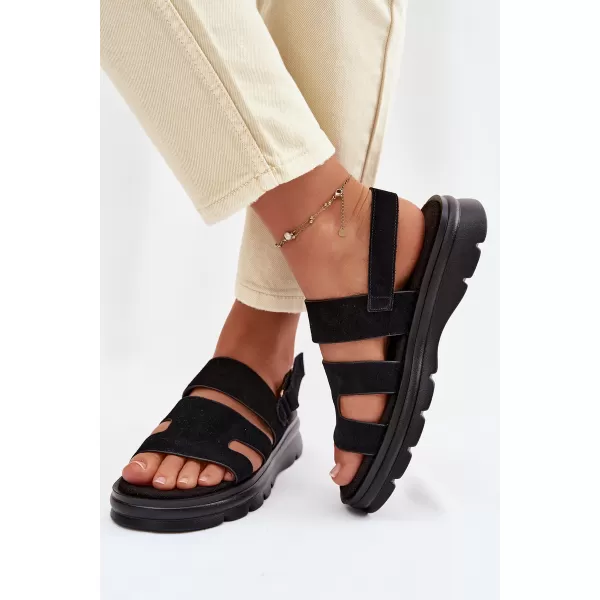  Дамски сандали BIG STAR SHOES TT274484 ЧЕРЕН 
