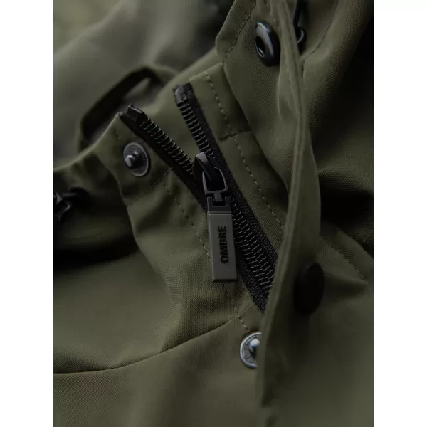  Мъжко яке OMBRE C586 МАСЛИНА 