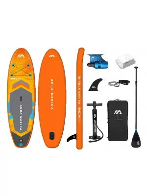 Падълборд с мотор AQUA MARINA GO Turbo 320 ЖЪЛТО СИВО
