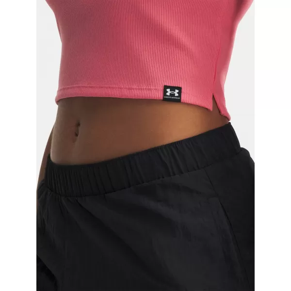 Дамска тениска UNDER ARMOUR RIVAL RIB BABY TEE 6000264-600 РОЗОВО 