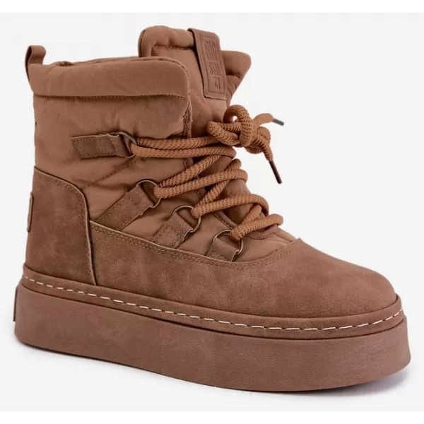  Дамски снежни човеци BIG STAR SHOES UU274190 КАФЯВО/БЕЖОВО 