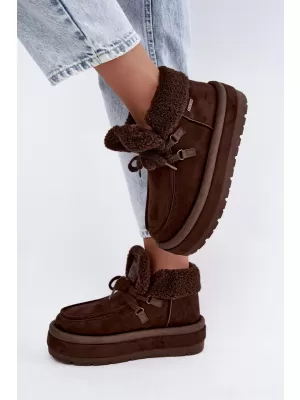 Дамски обувки BIG STAR SHOES UU274214 КАФЯВИ/БЕЖОВИ СЕНКИ
