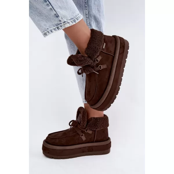  Дамски обувки BIG STAR SHOES UU274214 КАФЯВИ/БЕЖОВИ СЕНКИ 