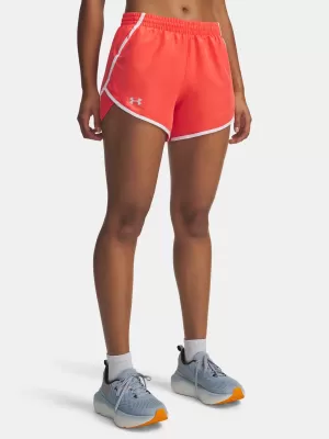Дамски шорти UNDER ARMOUR UA FLY BY 3'' SHORTS 1382438-690 ЧЕРВЕНО