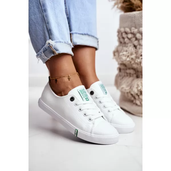  Дамски кецове BIG STAR SHOES GG274006 БЯЛО/ЗЕЛЕНО 