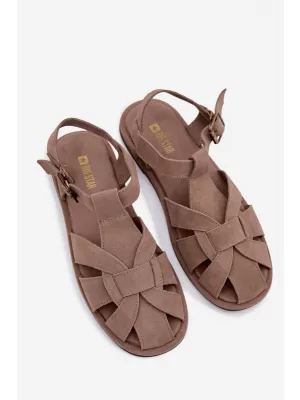 Дамски сандали BIG STAR SHOES TT274250 БЕЖОВО