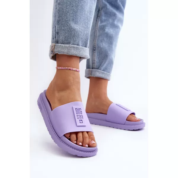  Дамски чехли BIG STAR SHOES LL274426 ВИОЛЕТОВО 