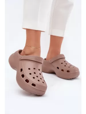 Дамски чехли BIG STAR SHOES RR274A121 БЕЖОВО