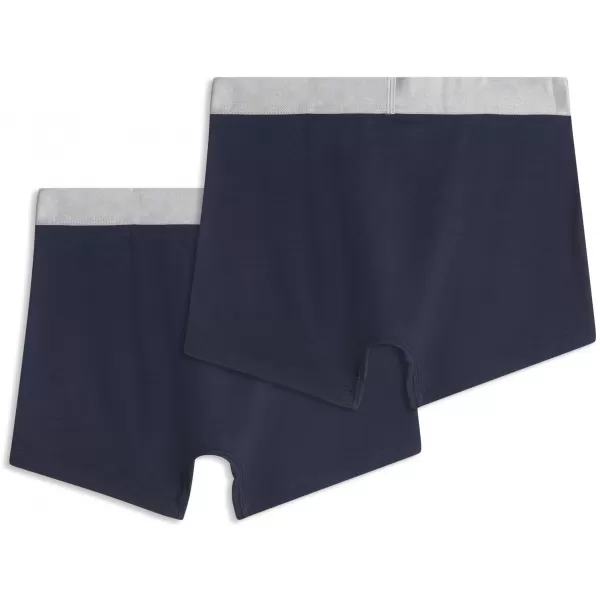  Мъжки боксерки PUMA MEN SHINE ELASTIC BOXERS 2P 94780601 СИНЬО/СРЕБРИСТО 
