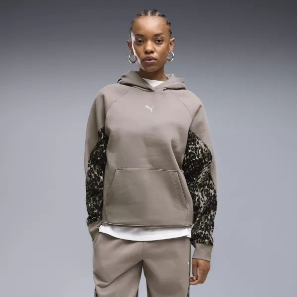  Дамски суичър PUMA SPORT ANIMAL STANDARD HOODIE FL 69400781 МИШО СИВО 