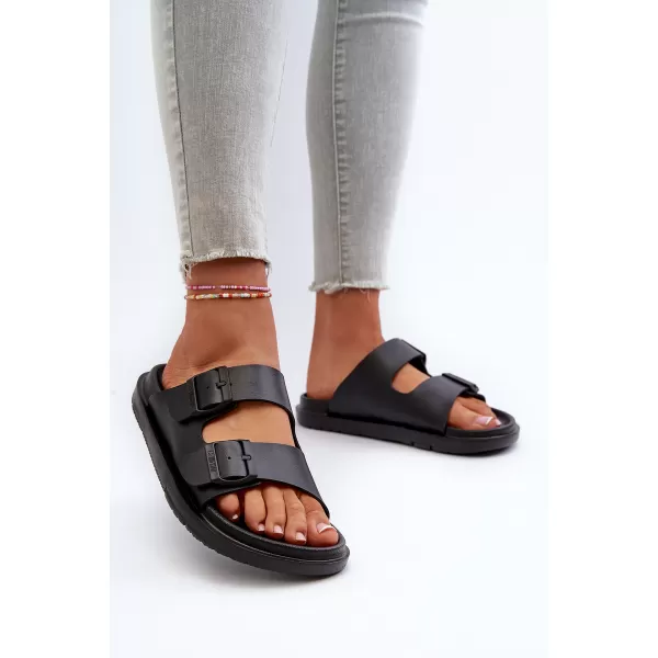  Дамски чехли BIG STAR SHOES NN274A750 ЧЕРЕН 