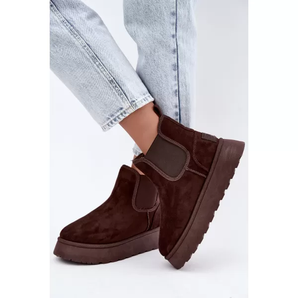  Дамски обувки BIG STAR SHOES UU274174 КАФЯВИ/БЕЖОВИ СЕНКИ 