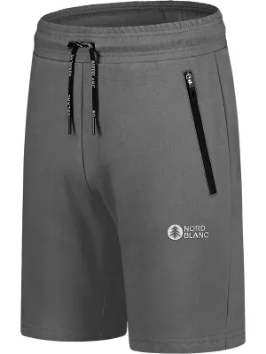 Мъжки памучни шорти NORDBLANC RELAXEDFIT NBSPM8254 СИВО