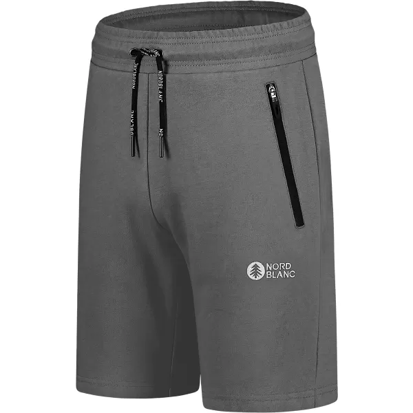  Мъжки памучни шорти NORDBLANC RELAXEDFIT NBSPM8254 СИВО 