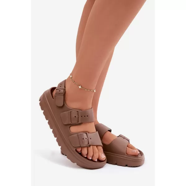  Дамски сандали BIG STAR SHOES TT274A035 КАФЯВО/БЕЖОВО 