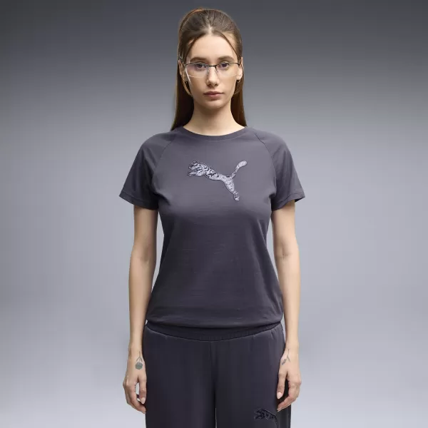  Дамска тениска PUMA ESS SEQUINS TEE 69457635 МАСТИЛЕНИ ДЪЛБИНИ 