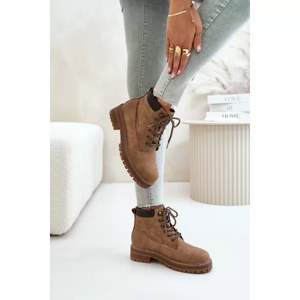  Дамски боти BIG STAR SHOES OO274A289 КАФЯВО/БЕЖОВО 