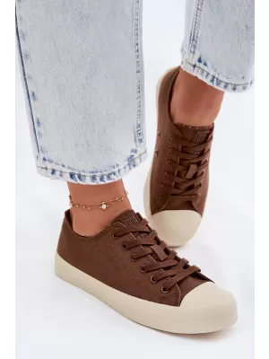 Дамски кецове BIG STAR SHOES TT274123 КАФЯВО/БЕЖОВО