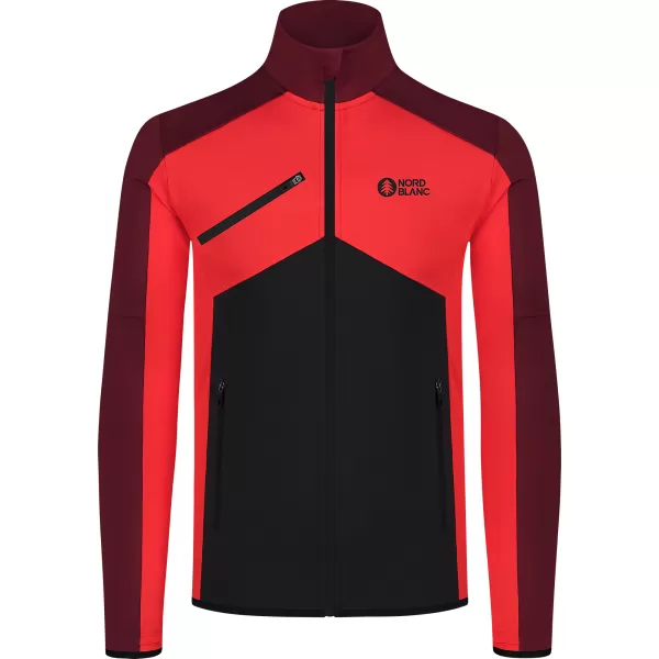  Мъжки суичър powerfleece NORDBLANC CUSP NBSFM8334 ЧЕРВЕНО 