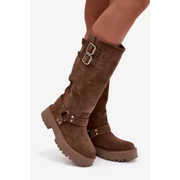  Дамски боти BIG STAR SHOES OO274A182 БЕЖОВО 
