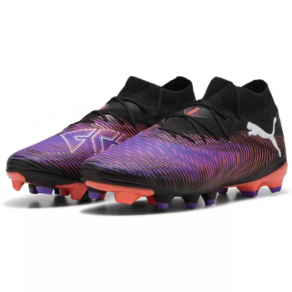  Футболни обувки PUMA FUTURE 8 PRO FG/AG 108139-01 ЧЕРНО/БЯЛО/СВЕТЕЩО ЧЕРВЕНО 