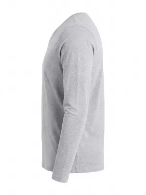Мъжка тениска OMBRE L171 СИВ МЕЛАНЖ