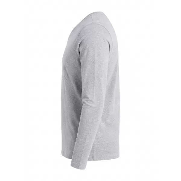  Мъжка тениска OMBRE L171 СИВ МЕЛАНЖ 