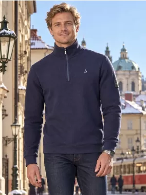 Мъжки суичър ALTISPORT IKEY ТЪМНО СИНЬО