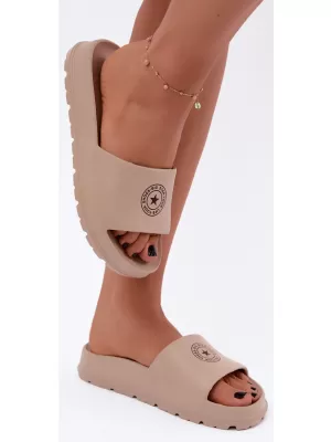 Дамски чехли BIG STAR SHOES UU274074 НЮАНСИ НА КАФЯВО И БЕЖОВО