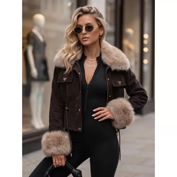  Дамско яке DSTREET TY5704 КАФЯВО 