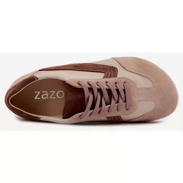  Дамски кецове ZAZOO N1400/ КАФЯВО 