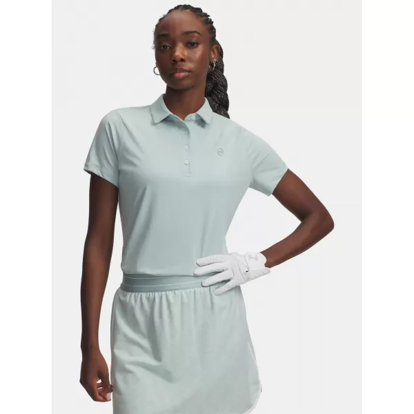  Дамска тениска UNDER ARMOUR UA ARMOURDRY SS POLO 6009805-477 СИНЬО 
