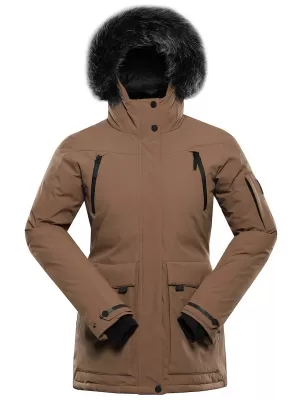 Дамско зимно яке ALPINE PRO WERDA 3 ОТТЕНЪК СЕПИЯ