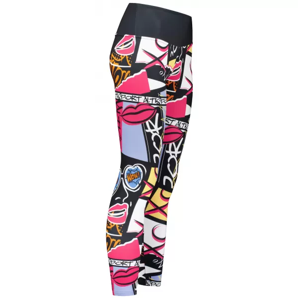  Дамски първокласни дълги функционални клинове (нови размери) ALTISPORT VOJ/ALW041LEG05 ЧЕРЕН 