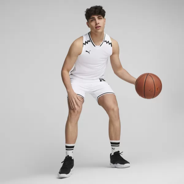  Мъжко трико PUMA HOOPS TEAM GAME JERSEY 676628-02 БЯЛА ПУМА 