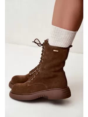 Дамски обувки BIG STAR SHOES UU274611 КАФЯВО/БЕЖОВО