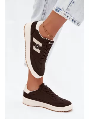 Дамски кецове BIG STAR SHOES UU274024 КАФЯВО/БЕЖОВО