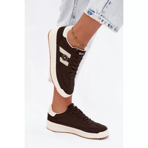 Дамски кецове BIG STAR SHOES UU274024 КАФЯВО/БЕЖОВО 