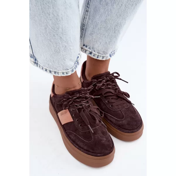  Дамски кецове BIG STAR SHOES UU274770 КАФЯВИ/БЕЖОВИ СЕНКИ 