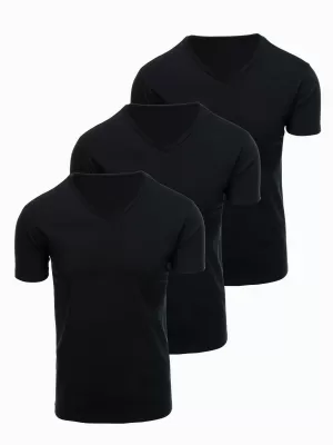 Мъжка тениска OMBRE OM-TSBS-0281 ЧЕРЕН