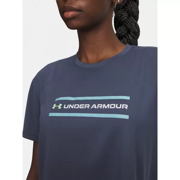  Дамска тениска UNDER ARMOUR TECH BRANDED CROP SS 6009987-044 СИВО 