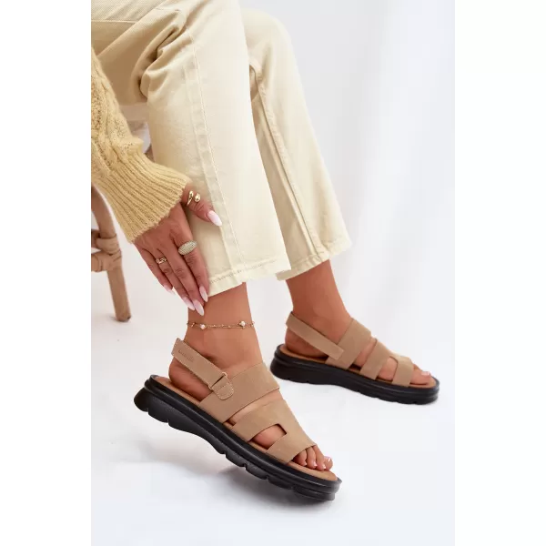  Дамски сандали BIG STAR SHOES TT274482 БЕЖОВО 