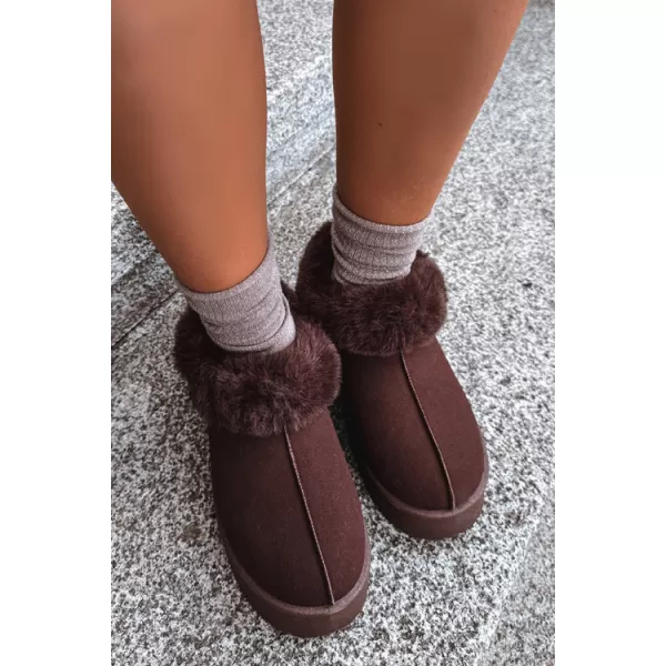  Дамски снежни човеци BIG STAR SHOES UU274203 КАФЯВИ/БЕЖОВИ СЕНКИ 