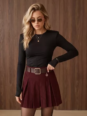 Дамска тениска DSTREET RY2940 ЧЕРЕН