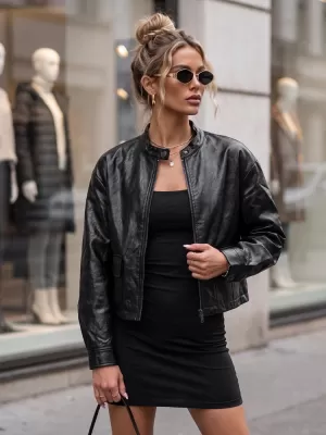 Дамско яке DSTREET TY5849 ЧЕРЕН