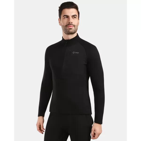  Мъжки поларен суичър KILPI MONTALE-M 1M0203KI ЧЕРЕН 