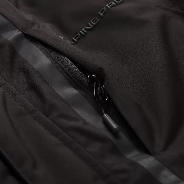  Детско ски яке ALPINE PRO DEARO 3 ЧЕРЕН 
